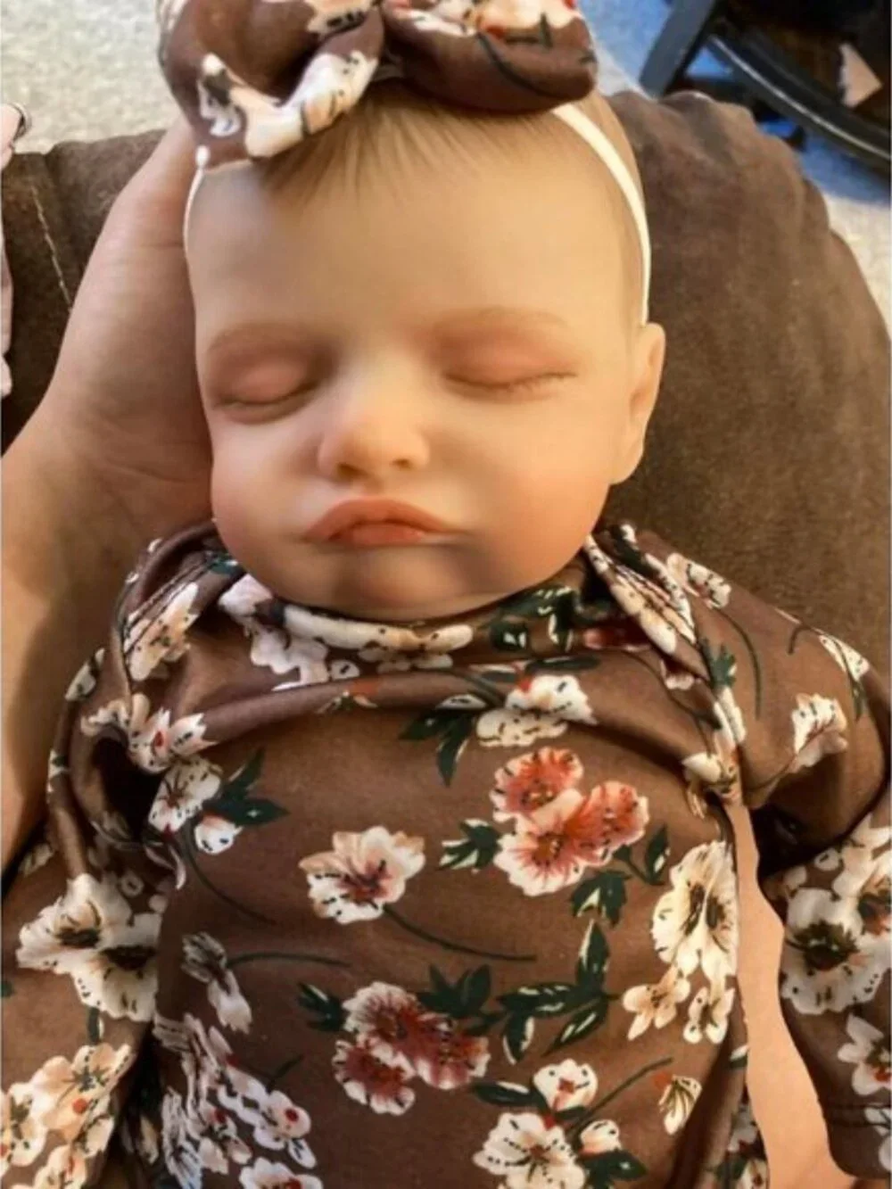 20 Inch Reborn Baby Girl Doll Lifelike Weighted Sleeping Hand Painted Hair